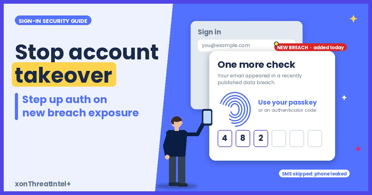 Stop Account Takeover: Step Up Auth on New Breach Exposure